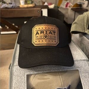 Ariat Black Cap with Gold Emblem
